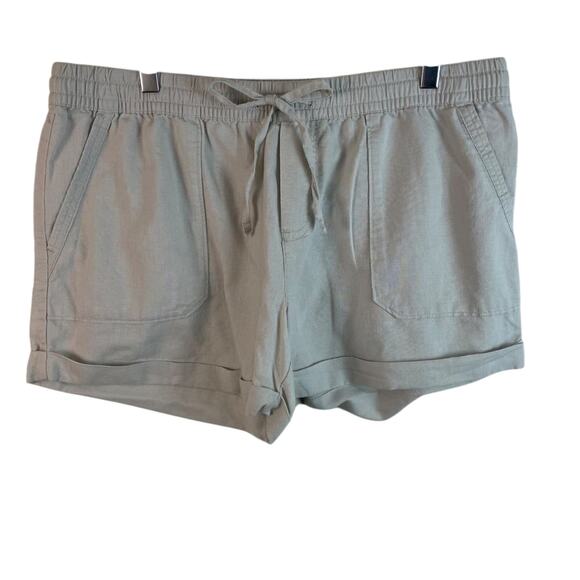 Joe Fresh Linen Blend Pull-On Shorts Size Large - Picture 1 of 9